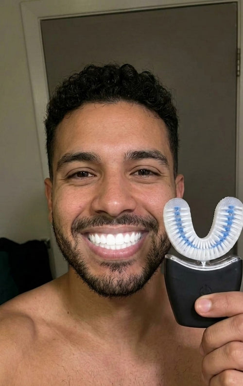 Brosse à dents électrique automatique en U 360°